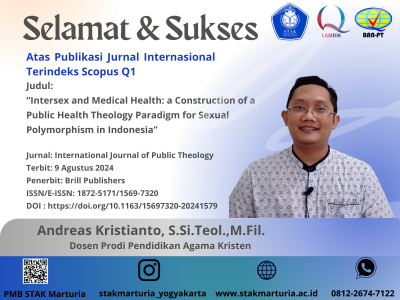 Dosen STAK Marturia Tembus dalam Jurnal Internasional 