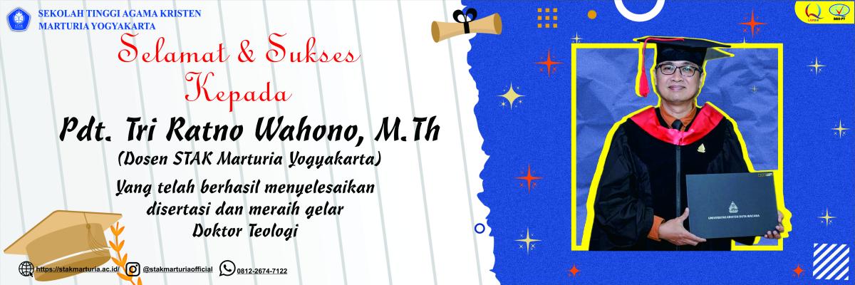 SELAMAT &amp; SUKSES PAK TRI RATNO